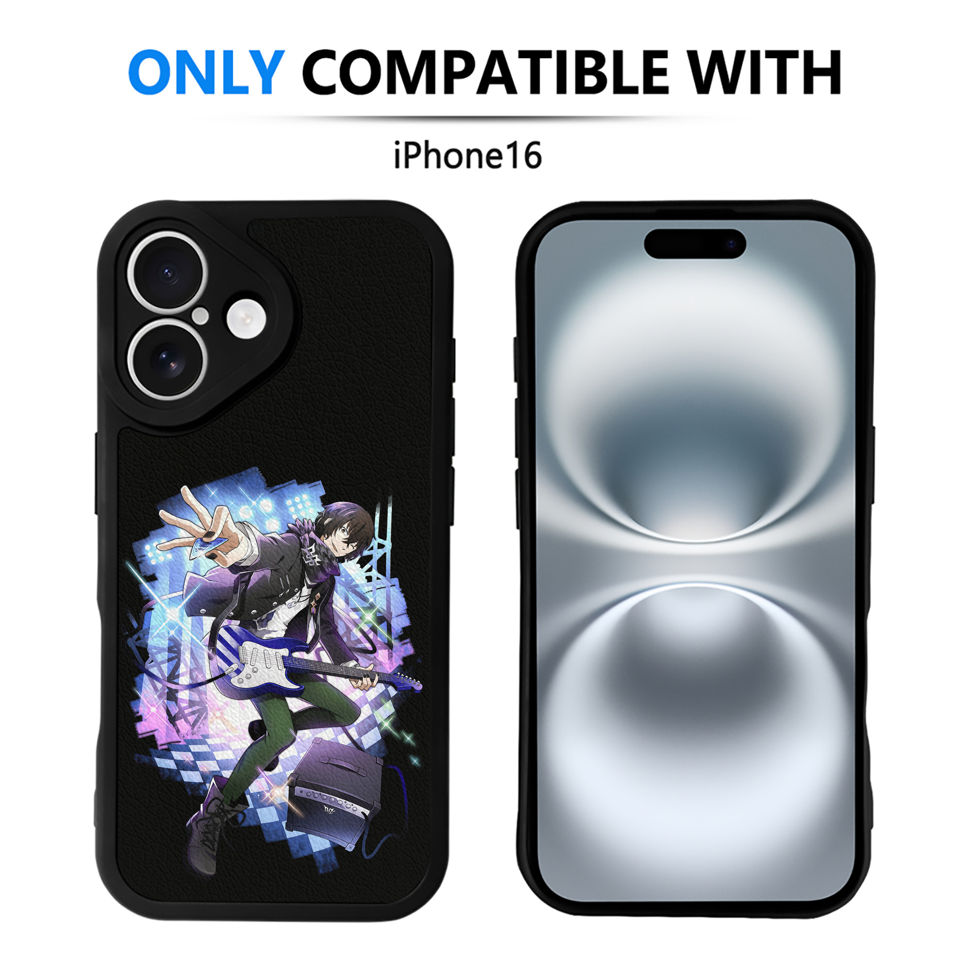 （画像用） 文豪ストレイドッグス Bungo Stray Dogs 【iPhone 16シリーズ対応】シリコンスマホケース（レザー調） 材質：シリコン